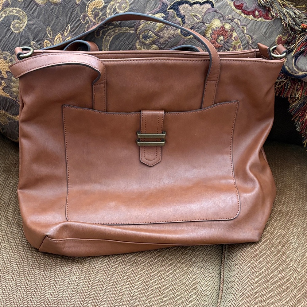 Sonoma Tan Leather Tote Bag